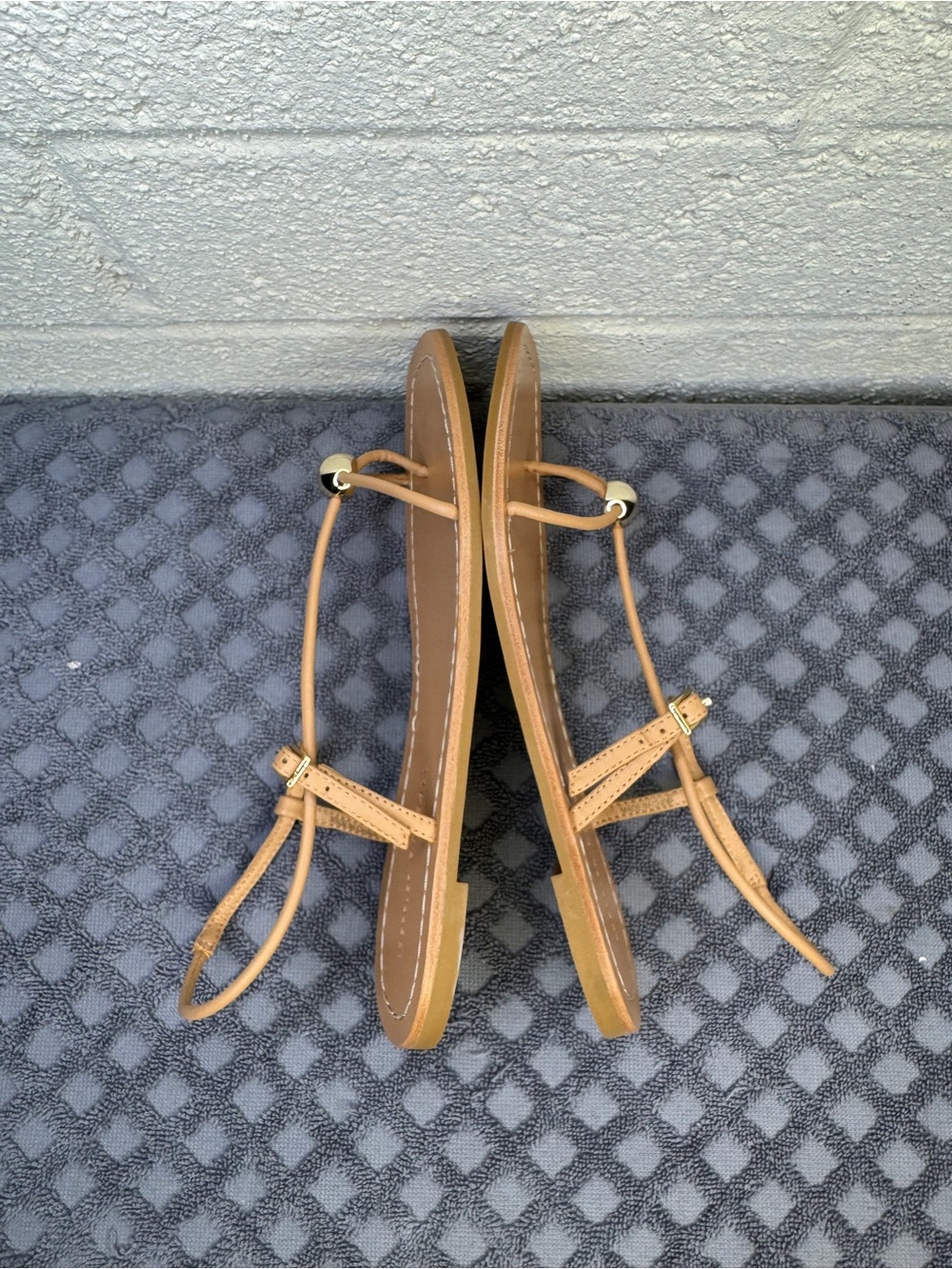 Loeffler Randall Lara Women Sandals Dune Leather Size 6.5 - Picture 4 of 7